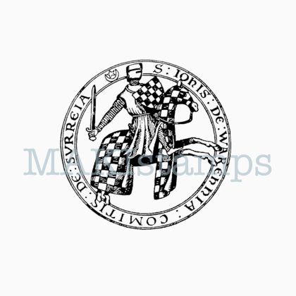 Knight rubber stamp medieval heraldry stamps MAKIstamps