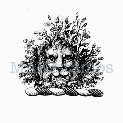 Lion rubber stamp medieval heraldry stamps MAKIstamps