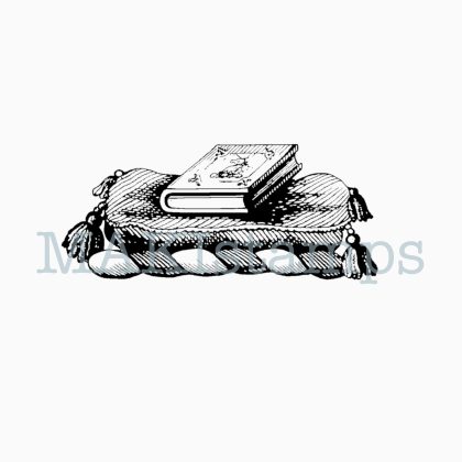 book rubber stamp medieval heraldry stamps MAKIstamps