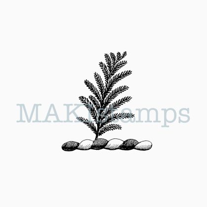 rubber stamp fern medival heraldry MAKIstamps