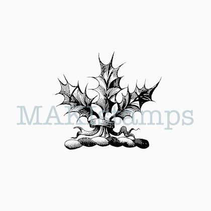 medieval rubber art stamp Ivy MAKIstamps