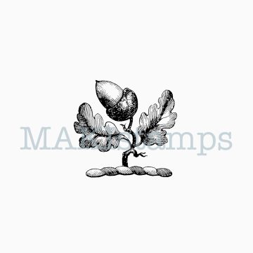 rubber stamp medieval acorn heraldry rubber art stamp MAKIstamps