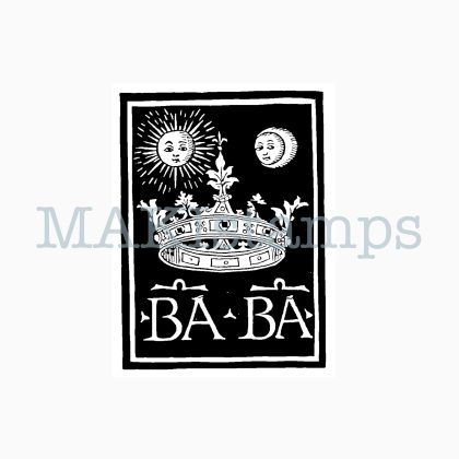 rubber stamp medieval heraldry