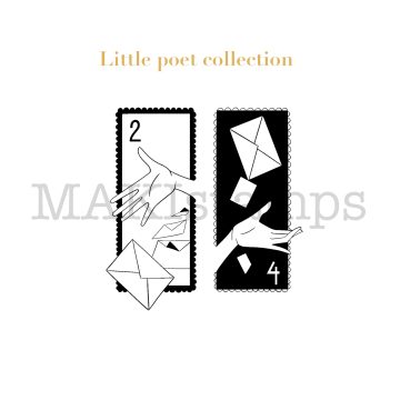rubber stamp poetry collection MAKIstamps