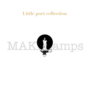 Rubber stamp little candle MAKIstamps