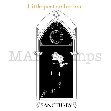 rubber stamp poetry collection Sanctuary MAKIstamps