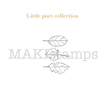 rubber stamp leafs MAKIstamps