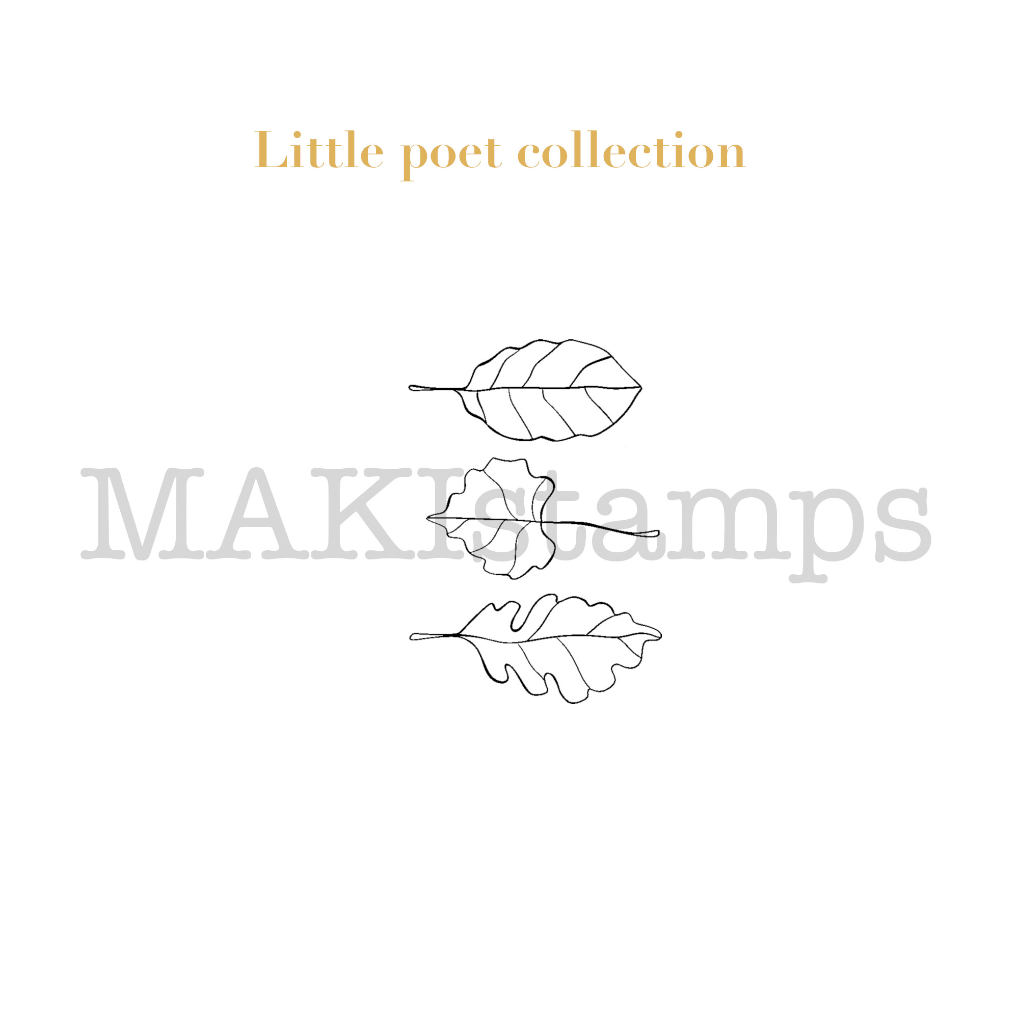 rubber stamp leafs MAKIstamps