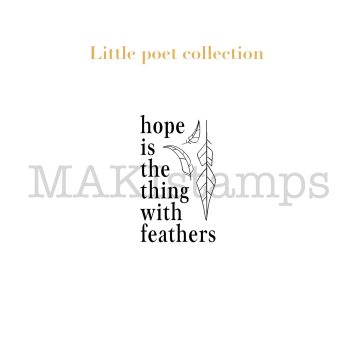 Rubber stamp poetry series MAKIstamps