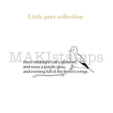 rubber stamp poetry collection MAKIstamps