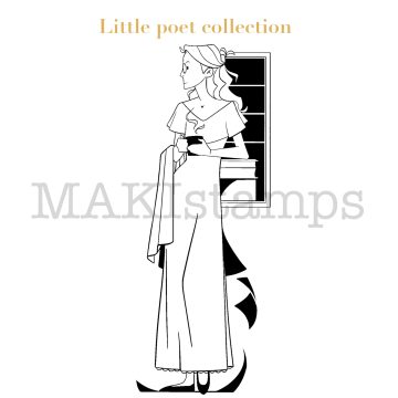 rubber stamp poetry collection MAKIstamps