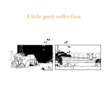 rubber stamp poetry collection MAKIstamps