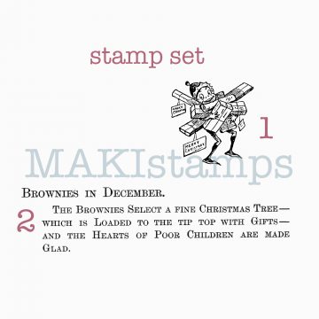 Holiday rubber stamp
