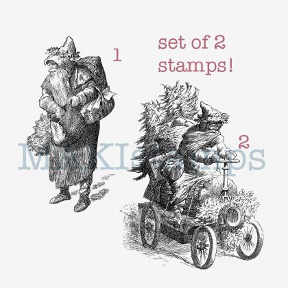 rubber stamp set santa MAKIstamps