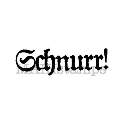 Textstempel "Schnurr" / Stempelgummi (131014)
