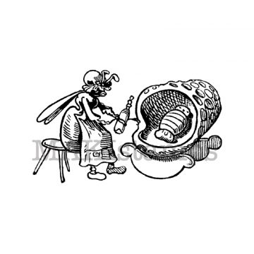 Bienenwiege - unmontiertes Stempelgummi (131016)