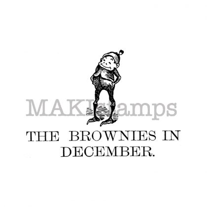 The Brownies in December 2 - unmontiertes Stempelgummi oder auf Haftschaum (131102)