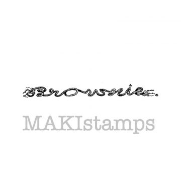 Rubber art stamp Brownie Palmer Cox MAKIstamps