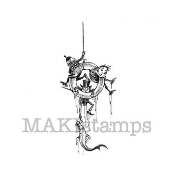 Rubber art stamp Brownie Palmer Cox MAKIstamps