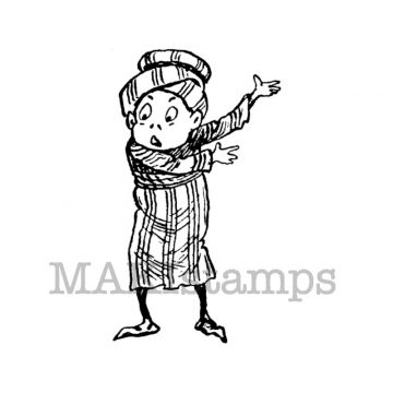 Rubber art stamp Brownie Palmer Cox MAKIstamps