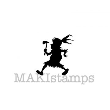 brownie rubber stamp