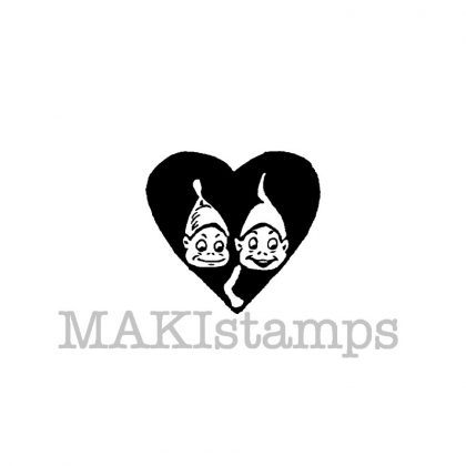 rubber stamp heart