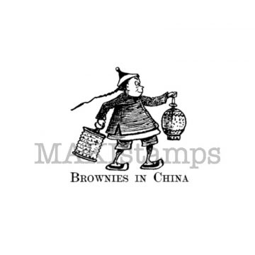 Neujahr China Stempel Brownie mit Laterne (140510)