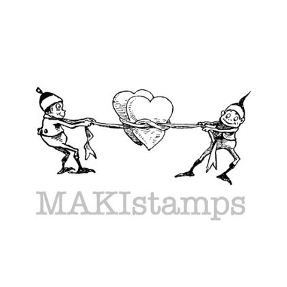 Rubber art stamp Brownie Palmer Cox MAKIstamps