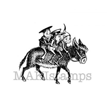 Rubber art stamp Brownie Palmer Cox MAKIstamps 