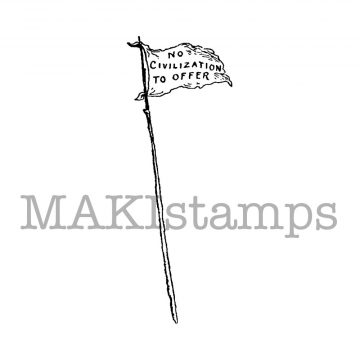 flag rubber stamp