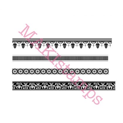 background rubber stamp set MAKIstamps