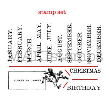 stamp set DIY calendar