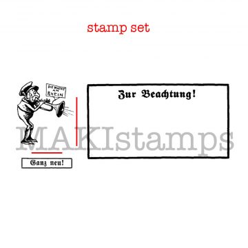 vintage rubber stamp MAKIstamps