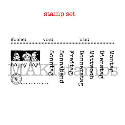 Organizer stamps set german