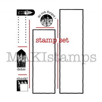 DIY planner stamp set Makistamps