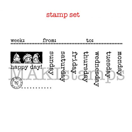 vintage rubber stamp MAKIstamps