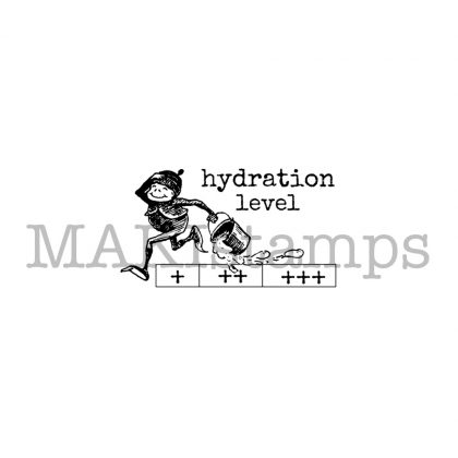 hydration level rubber stamp