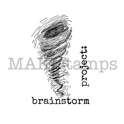 rubber art stamp tornado brainstorm