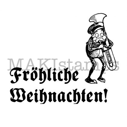 german christmas rubber stamp