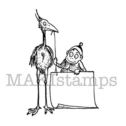 big bird rubber stamp