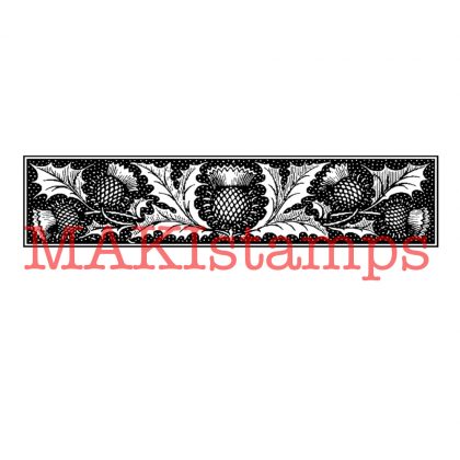 background stamp thistle