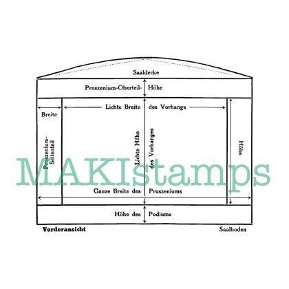 collage rubber stamp stage