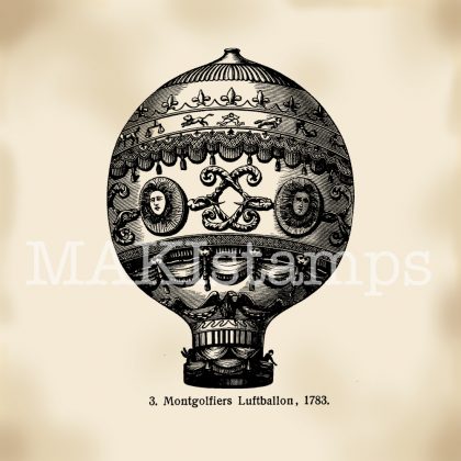 stamp captive balloon rubber stamp balloon