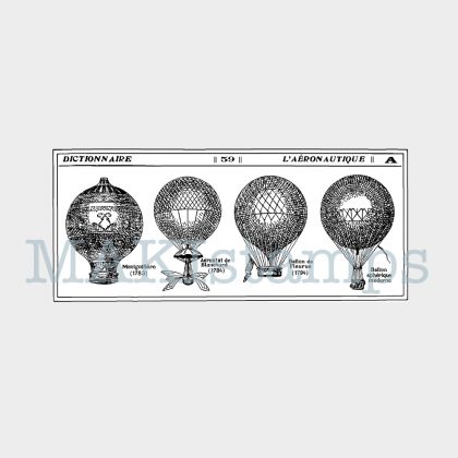 makistamps rubber stamps balloons