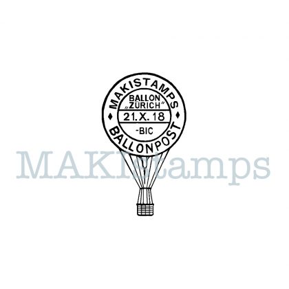 german postage stamp balloon MAKIstamps