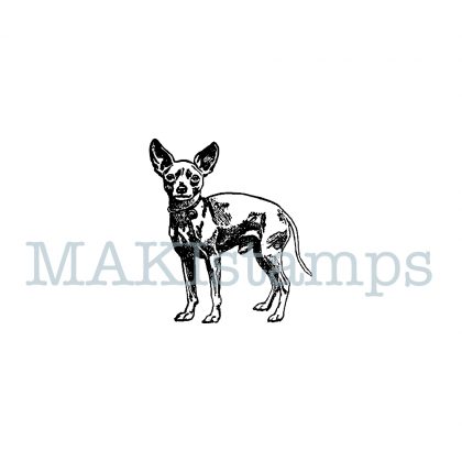 rubber stamp Chihuahua MAKIstamps