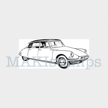Rubber stamp french car MAKIstamps