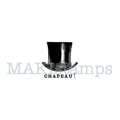 Chapeau! rubber stamp MAKIstamps