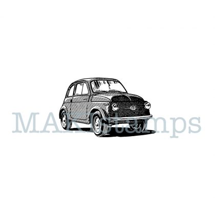 small italian car rubber stamp