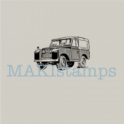 rubber stamp Landrover Defender